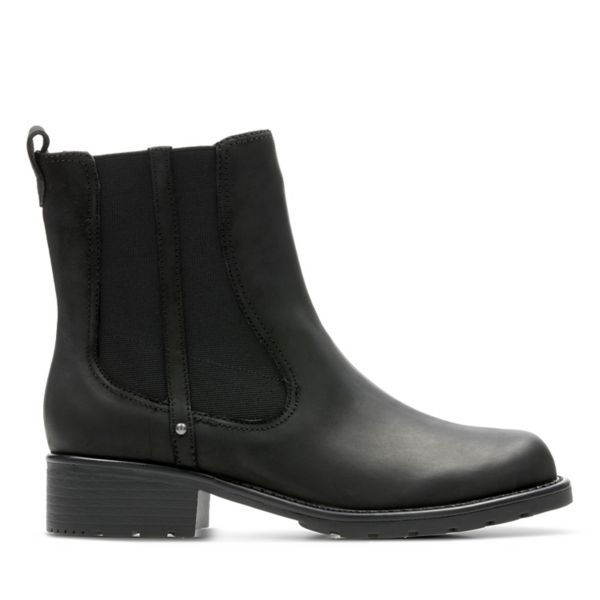 Clarks Womens Orinoco Club Ankle Boots Black | UK-7169402